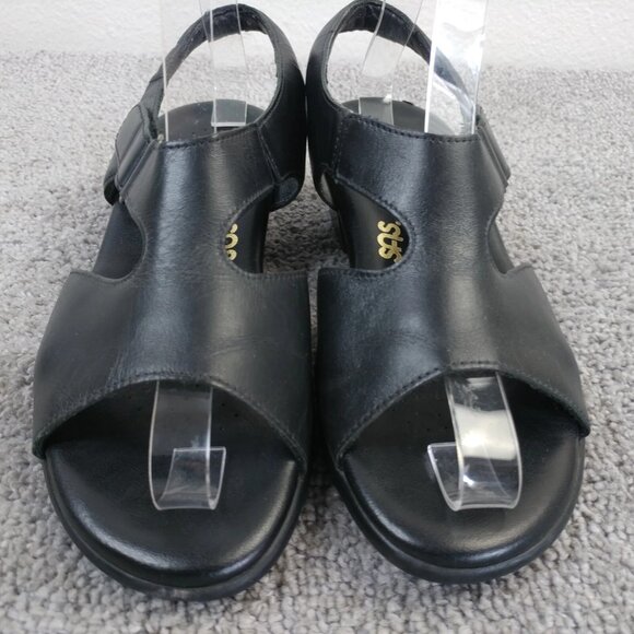 SAS Tripad Suntimer Sandals Womens Size 6.5 Comfort Shoes Black Leather - Picture 5 of 8